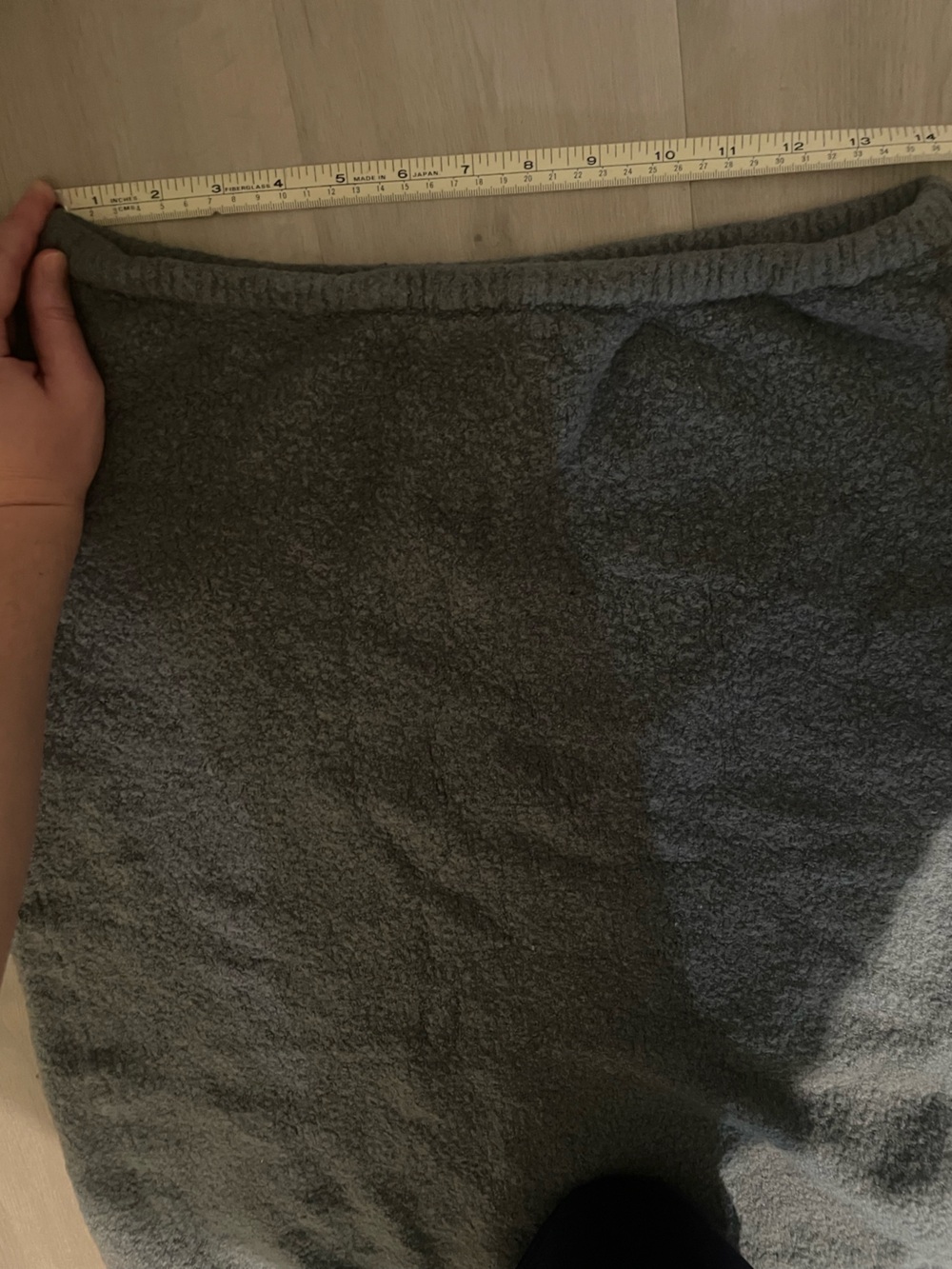 Cozy Gray Two-Piece Maxi Skirt Set - Picture 5 of 5